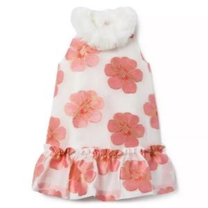 Janie and Jack Pink and White Floral Dress, Size 5